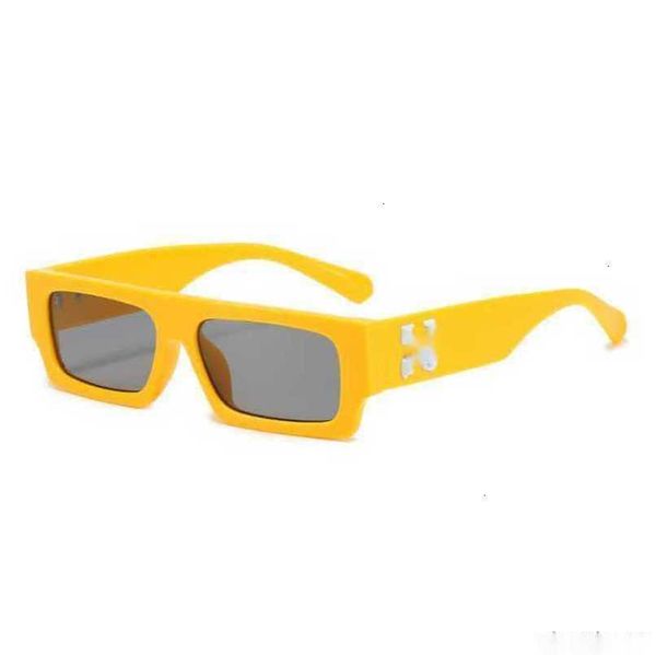 Mode Luxus Offs Weiße Rahmen Sonnenbrille Stil Quadrat Marke Sonnenbrille Pfeil x Rahmen Brillen Trend Sonnenbrille Helle Sport Reise Sonnenbrille Jmo6oeri5QQ3