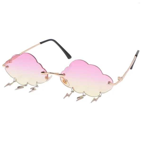 Солнцезащитные очки Косплей Облако Мисс Мужские модные очки для дня рождения ПК безрамные