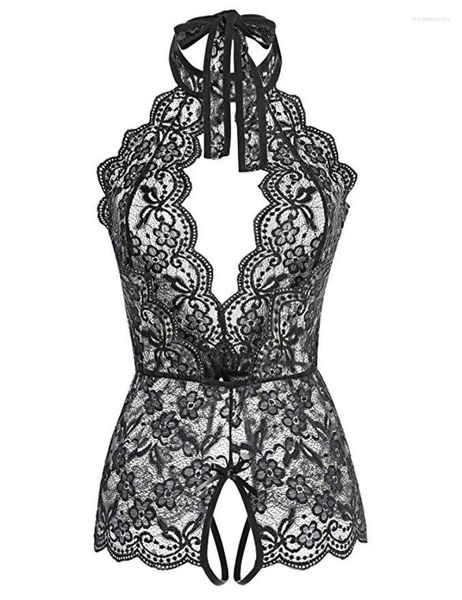 Shaper da donna Top Fashion Body sexy in pizzo Tuta senza schienale Body Shapewear Corsetto Lingerie divertente europea e americana