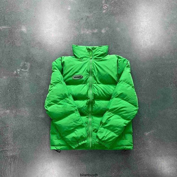 Cappotto in cotone con etichetta piccola verde Trapstar High Street Cappello ispessito serie giovanile Giacca staccabile Versatile