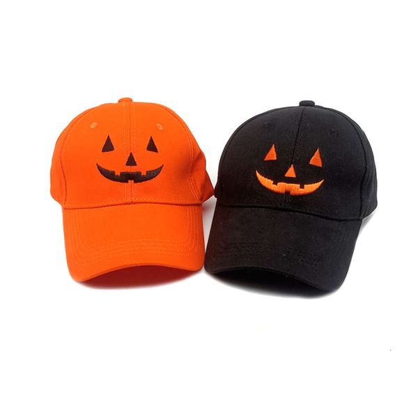 I cappelli di Halloween sono divertenti e carini per bambini e adulti Atmosfera di Halloween Cappello con espressione divertente Nuovo cappello da baseball Cappello con lingua d'anatra con teschio personalizzato