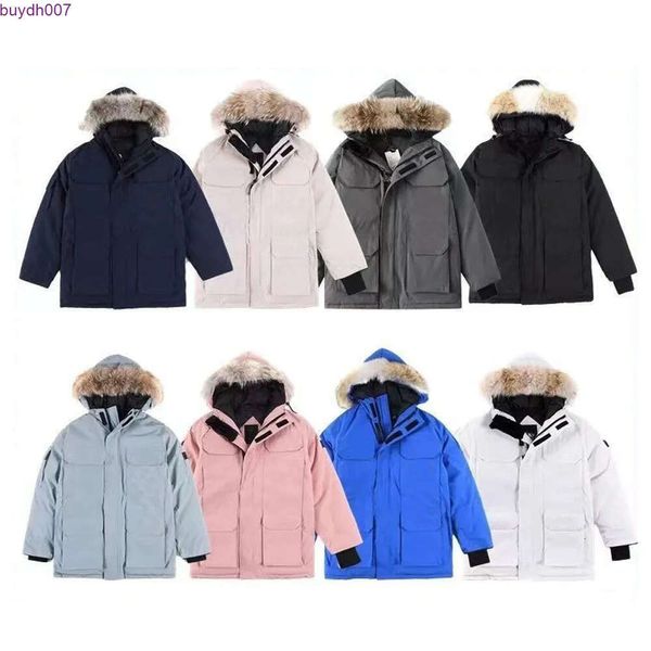 Down Jackets Parkas Winter Cotton Cotton feminino foffy ao ar livre casais espessados ​​de casacos quentes designer canadense size xs-xxl wd95