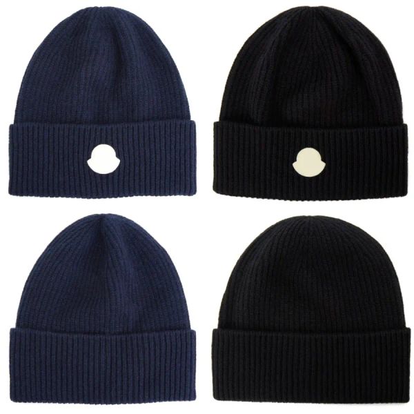 Gorro de malha de inverno de luxo feminino gorro de lã feminino grosso de malha grossa quente gorro de pele artificial gorro feminino moda elástica casual chapéu