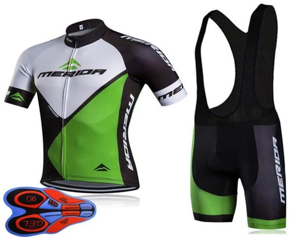 MERIDA Team 2020 Herren Radtrikot Kurzarm 9D Trägershorts Set Atmungsaktive Fahrradbekleidung Outdoor-Sportbekleidung Ropa Ciclismo F02929337