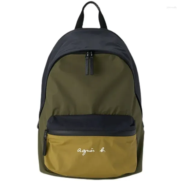 Mochilas escolares japonesas agnesb grande capacidade mulheres homens oxford laptop mochilas alta média meninos livro computador viagem