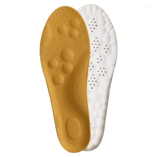 Tappeti Solette calde da corsa per uomo Soletta traspirante Effetto termico Memory Foam Suola perforata Scarpe eleganti dal design