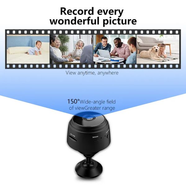 A9 1080p широкоугольная беспроводная видеокамера ночного видения мини-камера видеонаблюдения A9 камера видеонаблюдения Wi-Fi A9 аккумуляторная камера