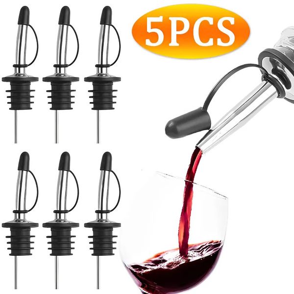 Ferramentas de barra 51 pcs aço inoxidável vinho pourer durável fluxo de licor garrafa bico para acessórios 231023