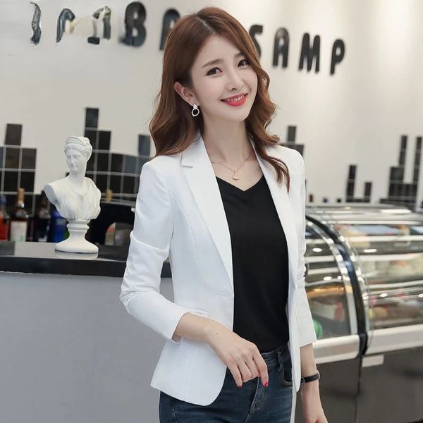 Abiti da donna Blazer Blazer da donna Blazer da abito corto Coreano da donna Stile occidentale Slim Fit Dimagrante Giacca da studente casual Giacca da donna231023