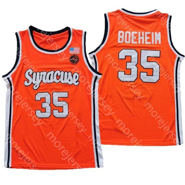 CUSTOM 2021 Neues NCAA College Syracuse Orange Basketballtrikot 35 Buddy Boeheim Drop Shipping Größe S-3XL