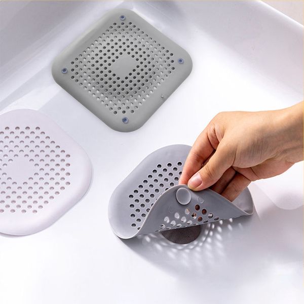 Pia de filtro anti-bloqueio filtro banheira chuveiro dreno rolha silicone cozinha desodorante plug banheiro cozinha coletor de cabelo chuveiro doméstico