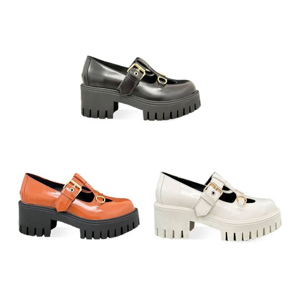 Mocassino con plateau e tacco da donna di design per scarpe: eleganza alla moda, comfort elegante, raffinatezza moderna