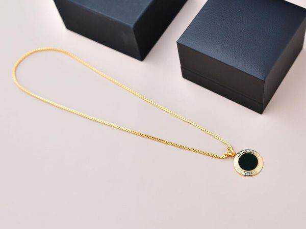 Ожерелья против эмали, ожерелье Meidussa в золоте/серебре, дизайнерские украшения со скидкой для женщин с мешком для пыли Fendave