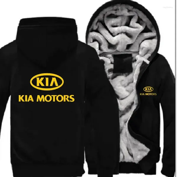 Hoodies masculinos 2023 Kia Motors Personalizado Hoodie Homens Camuflagem Quente Confortável Engrossar Jaqueta Casaco Moletom Casual