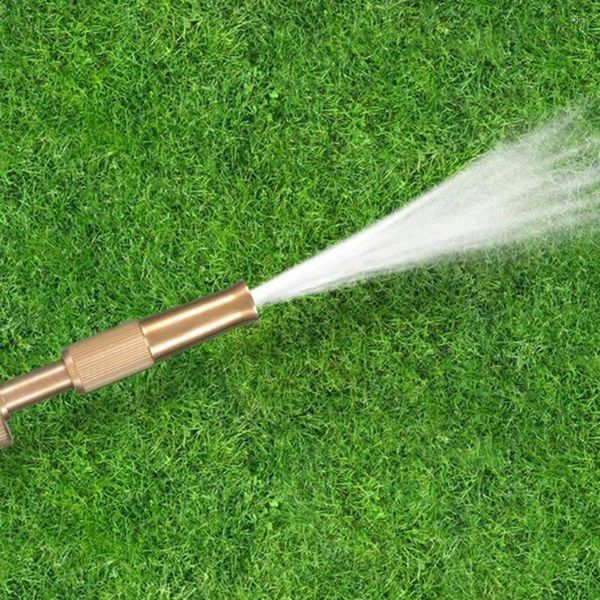 Bewässerungsgeräte Messing Hochdruck-Wasserpistole Waschdüse Bewässerungsschlauch Sprühkopf für Hof Garten Rasen Autowaschen