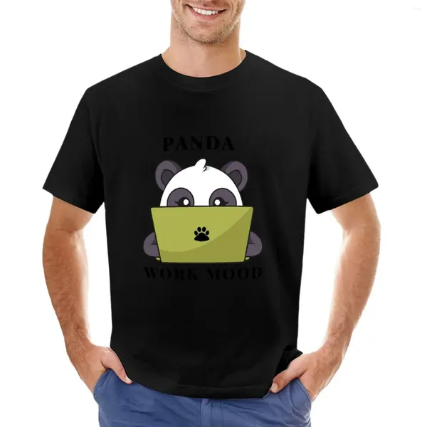 Polo da uomo Panda Works Hard T-shirt T-shirt da uomo