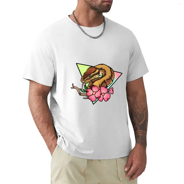 Мужская футболка-поло Magical Ball Python (в тонкую полоску) Корейская модная винтажная футболка с коротким рукавом Мужская футболка