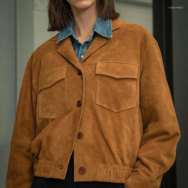 Kışın Kadın Ceketleri Kadınlar İçin 2023 Uzun Kollu Yaka Bombacı Ceket Sonbahar Paltosu Vintage Palto Casaco Feminino