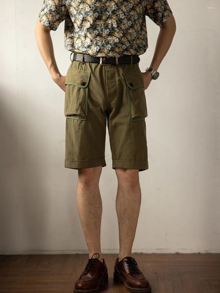 Shorts Masculinos Vermelho P-44 American Military Fashion Cargo Short Men Macaco Calças