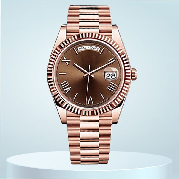 часы, высококачественные часы для женщин, механизм 8205, 36 мм, 41 мм, мужские часы, сапфировый зеркальный циферблат, позолоченный ремешок из нержавеющей стали 904L, дизайнерские часы dhgate montre