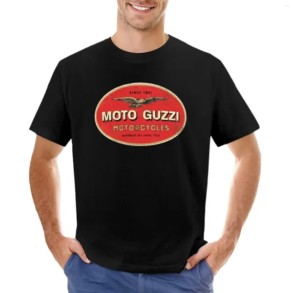 Polos pour hommes Moto Guzzi - Vintage Moto 1901 T-shirt T-shirt Homme Summer Top Tee-shirt à manches courtes Hommes