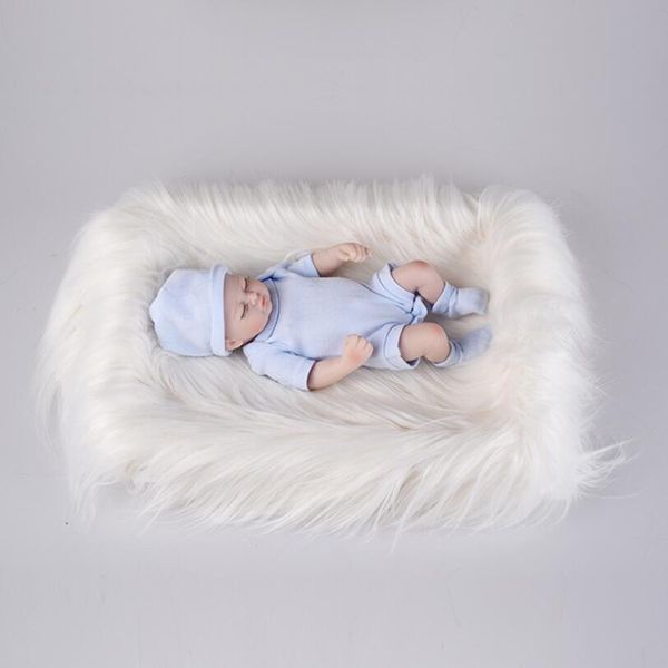 Coperte in pelliccia per foto di bambini Coperte in pelliccia per unghie Tappetino in peluche da tavolo Sfondo fotografico in peluche Tappetino per fotografia Sfondo fotografico Puntelli Decor Tappeti Sfondo semplice Pelliccia