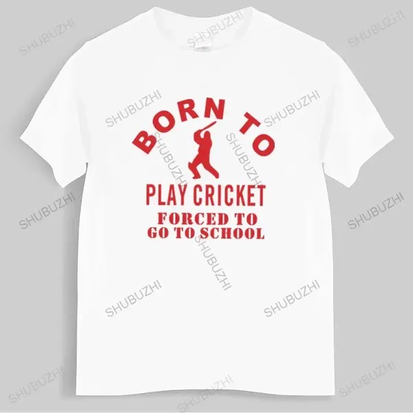 Homens camisetas T-shirt Homens O-pescoço Verão para Cricket Cool Engraçado Masculino Algodão Camiseta Tamanho Maior