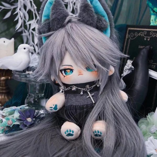 Bonecas jogo genshin impacto alhaitham 20cm plushie boneca corpo cosplay algodão boneca de pelúcia vestir-se plushie travesseiro anime presente de natal 231023