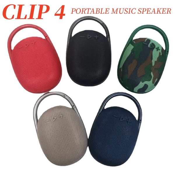 Jdl Clip 4 Mini Wireless Bluetooth-Lautsprecher Mini-Spieluhr der vierten Generation Bluetooth-Lautsprecher Sports Hook-Karte Praktisch für kleine Sportlautsprecher mit zwei Lautsprechern