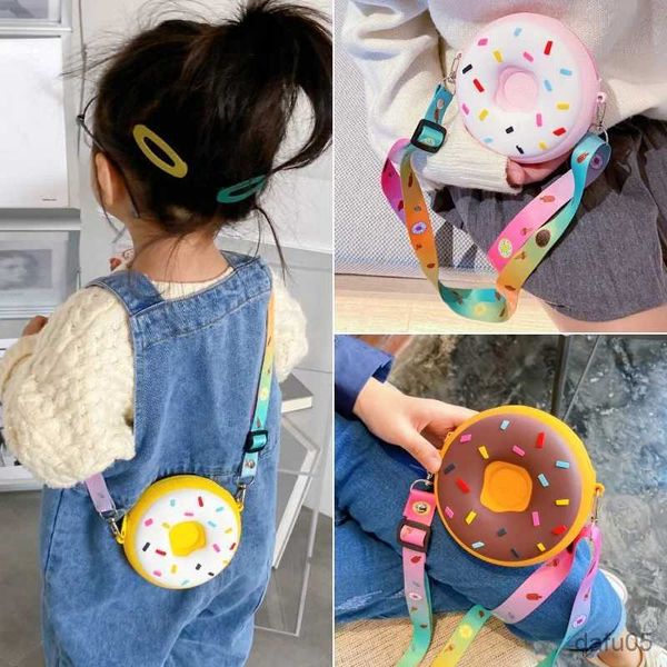 Bolsas nova donut bolsa de ombro bolsa bonito menina crianças mochila sacos da criança mochila