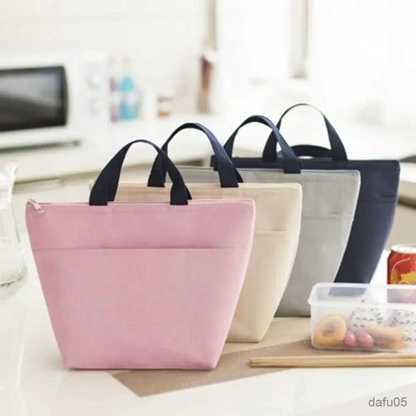 Bolsas novo saco de almoço à prova dwaterproof água bolsa engrossado bolsa saco de piquenique feminino crianças conveniente lancheira escola sacos de armazenamento de alimentos r231023