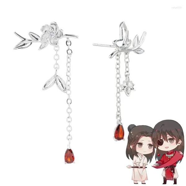 Baumelnde Ohrringe Anime Tian Guan Ci Fu Hua Cheng Xie Lian Cosplay Ohrstecker für Frauen Paare Blumenschmuck Requisiten Zubehör Geschenke