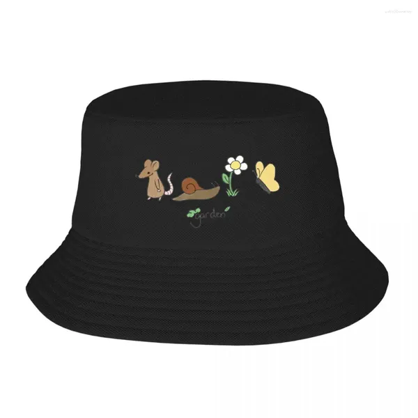 Berets The Garden Bucket Hat Panama für Kinder Bob Hats Coole Fisherman Summer Beach Fishing Unisex Caps