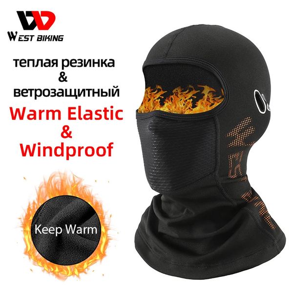 Radfahren Caps Masken WEST BIKING Winter Ski Gesicht Schal Maske Skifahren Laufen Sport Training Sturmhaube Winderproof Motorrad Helm Liner 231023