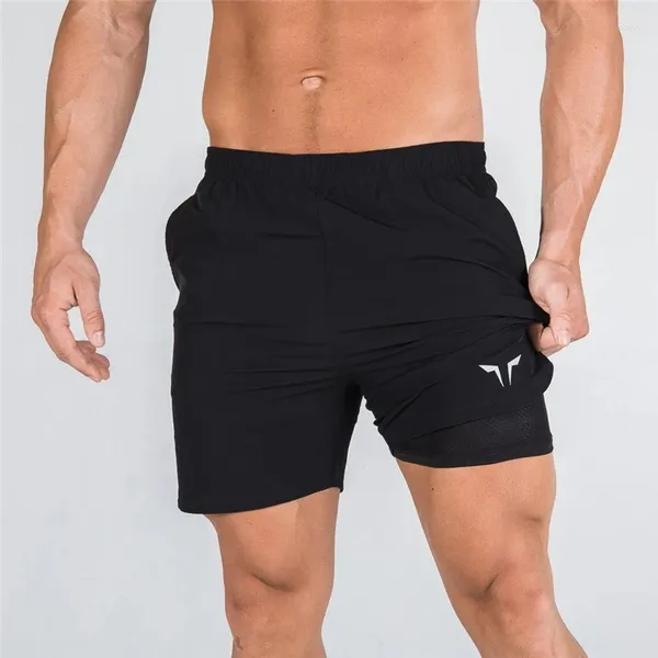 Herren-Shorts, 2-in-1-Jogger, modische Kleidung, 2023, Sommer-Jogginghose, Jogger, lässig, schnell trocknend