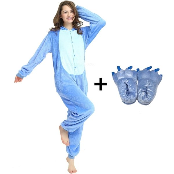 Indumenti da notte da donna Tutina animale Pigiama Set da donna Inverno Complessivo Flanella Cartoon Cosplay Indumenti da notte Tuta da uomo Homewear Pijama 231021