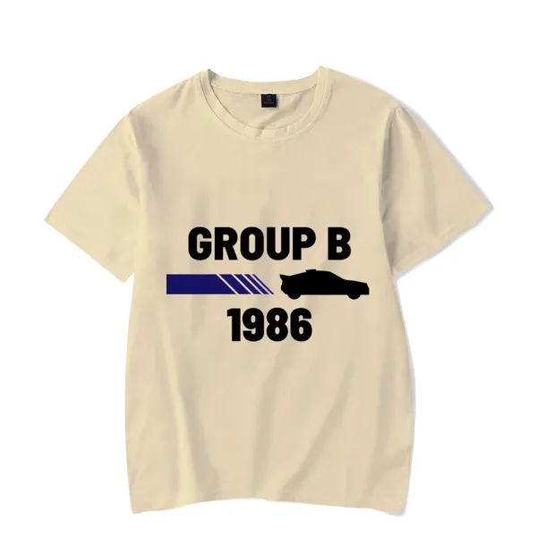 T-shirt da uomo 1986 Gruppo B Auto da rally T-shirt da uomo T-shirt estiva a maniche corte T-shirt casual da uomo Racing Drift Car Graphic Tee Brand