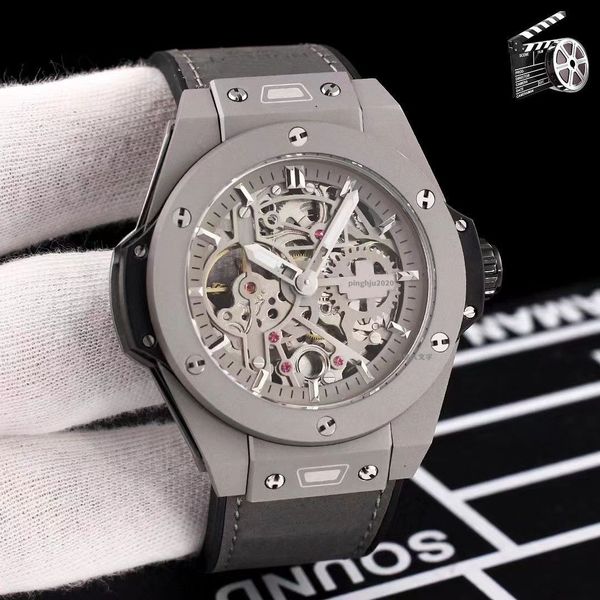 U1 Top AAA Orologio di design di lusso Movimento automatico Carica automatica Orologio sportivo da uomo di grandi dimensioni Orologio svizzero Geneve Designer Hollow Qut Orologio da polso impermeabile con zaffiro T452