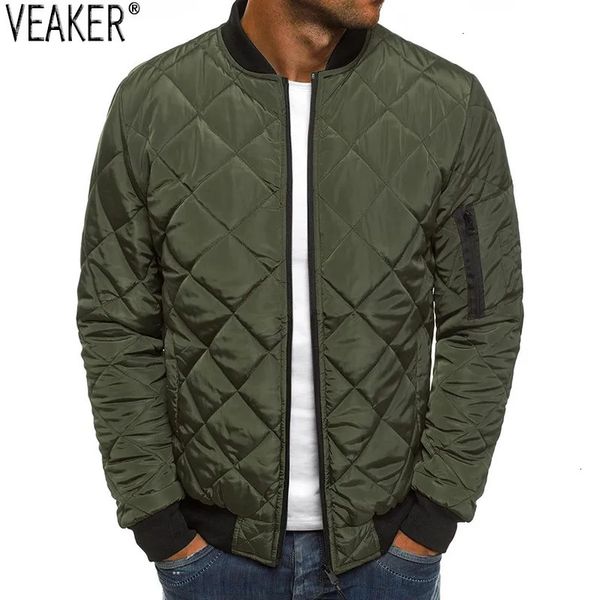 Männer Daunenparkas Männer dünne Daunenjacken Mantel Grün Schwarz Slim Fit Bomberjacke Männlich Herbst Casual Mäntel Oberbekleidung S-3XL 231021