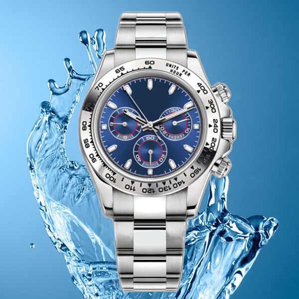 Superclone-Uhr für Herren, automatische mechanische Keramikuhren, 40 mm, komplett aus Edelstahl, Gleitverschluss, Schwimmarmbanduhren, leuchtende, wasserdichte Saphiruhr