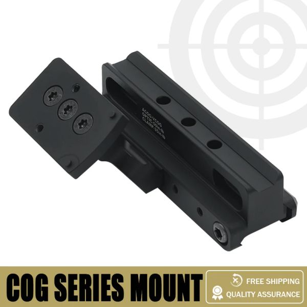 Montagem tática rápida série cog com conjunto de placa adaptadora para ta31 ta11 acog vcog caça airsoft e óptica offset 12/rmr