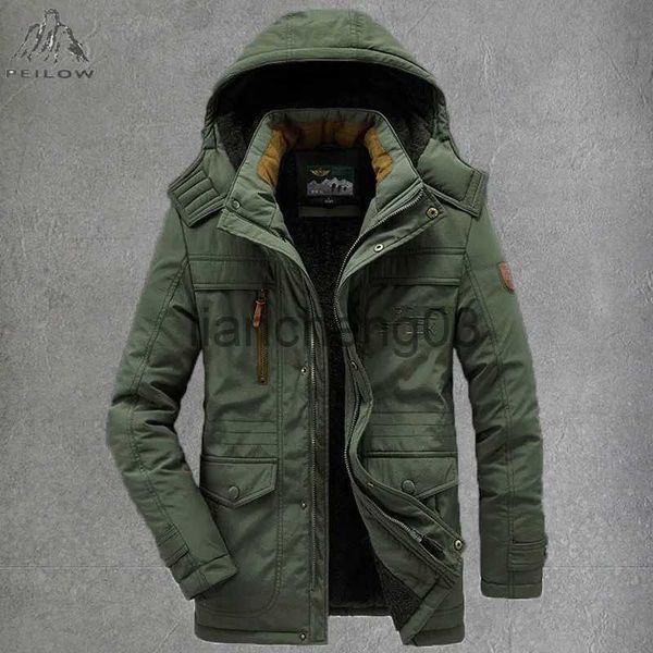 Casaco de neve de inverno masculino para baixo parkas jaqueta de esqui quente impermeável com capuz trabalho outerwear engrossar windbreakers parkas hoodies roupas masculinas m ~ 6xl j231023