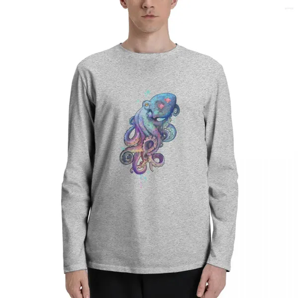 Polo da uomo T-shirt a maniche lunghe Octopus T-shirt personalizzate Top Abiti anime Camicie da uomo carine