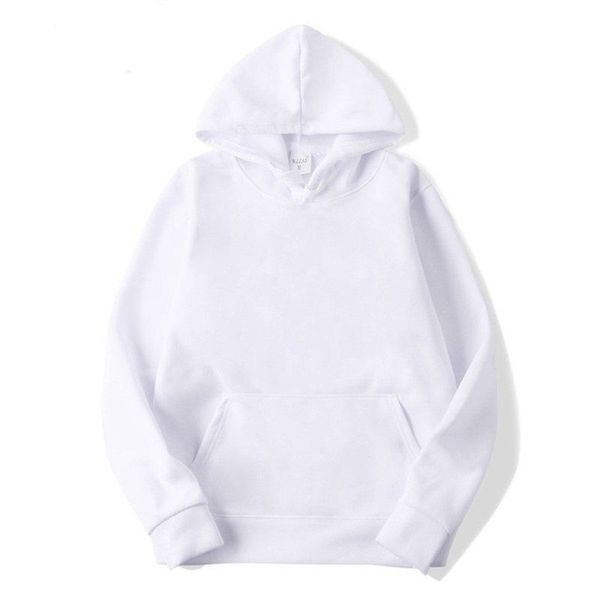 Noel Desinger Partys DIY polyester süblimasyon için gömlekler Boş Hoodies Beyaz Kapüşonlu Sweatshirt Kadınlar Erkekler Mektup Mektup Baskı Uzun Kollu Festival