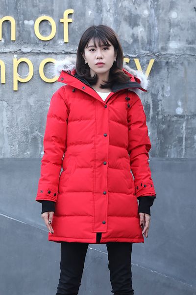 Inverno mulheres para baixo jaquetas cg parka real guaxinim com capuz gola de pele casaco downs grosso quente parkas preto tomada esporte ao ar livre jaqueta das mulheres navio por dhl