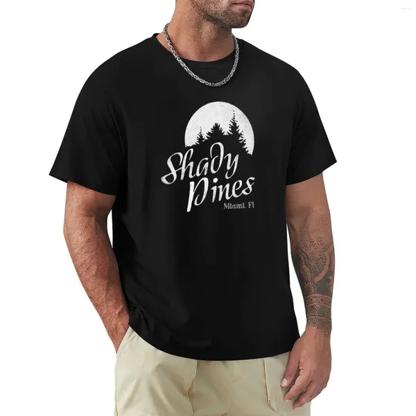 Herren Polos Golden Girls TV Show Fan Art – Shady Pines T-Shirt Sommer Tops Grafik T-Shirts Sweat Heavyweight Shirt Herren
