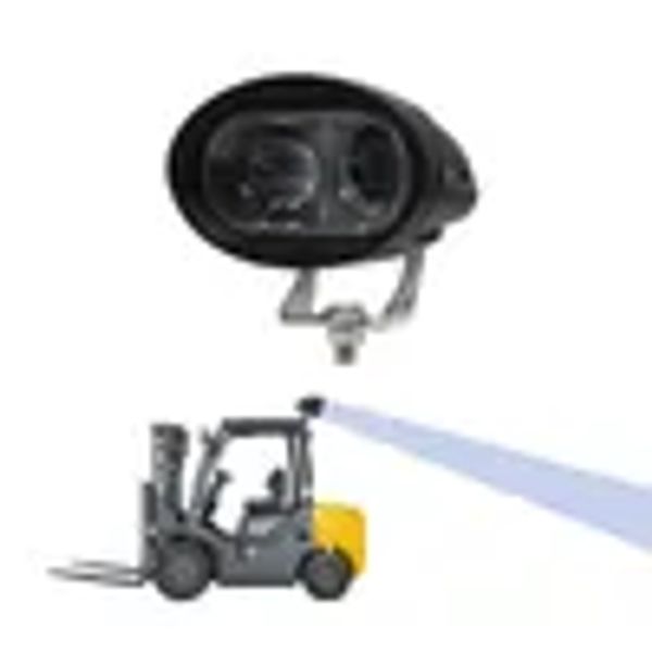 Fari per auto Led Spia di segnalazione Blu Lampada di segnalazione Carrello elevatore Punto di lavoro Sicurezza Ip67 Faretto impermeabile Luci di guida 20w ZZ