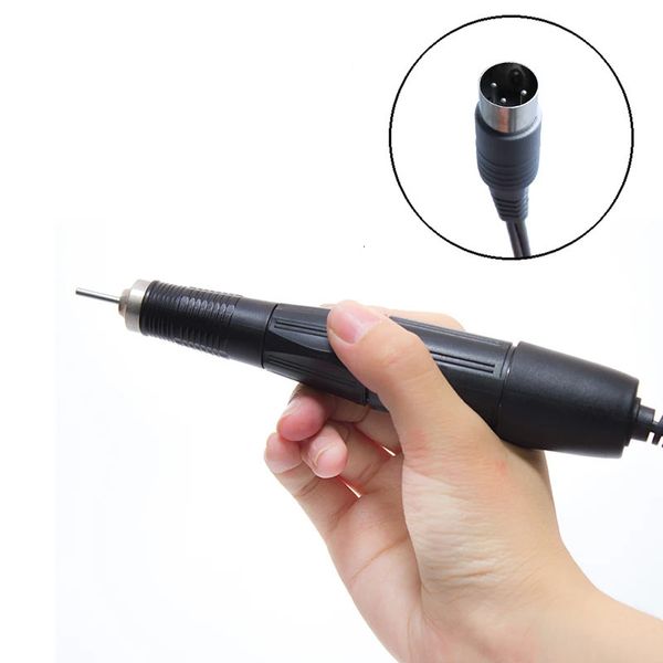 Equipamento para arte em unhas 105L Broca de mão 35000RPM Alça de broca elétrica para unhas Peça de mão Caneta de broca para arte em unhas Ferramenta para pedicure Acessórios para broca de unhas 3 pinos 231021