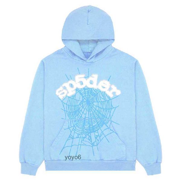 Moletons masculinos Sp5der 555555 Hoodie Spider Tracksuit Alta qualidade Angel Number Puff Pastry Impressão Gráfico Spider Web Moletons Spider Hoodie T3DR