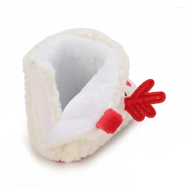 Botas Nascidas Bebê Meninas Meninos Fleece Inverno Botas Quentes Primeiros Caminhantes Chinelos Sapatos Infantis Natal Neve